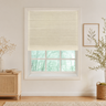 Custom Natural Coconut White Woven Bamboo Shades - Coconut White NU-02
