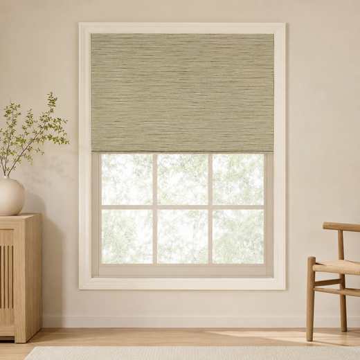 Custom Natural Grassland Woven Bamboo Shades - Grassland NU-09