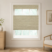 Custom Natural Prairie Top Down Bottom Up Bamboo Shades - Prairie NU-07