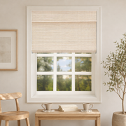 Custom Nomi Sandstone Woven Bamboo Shades - Sandstone NA002