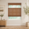 Custom Nomi Brown Top Down Bottom Up Bamboo Shades - Brown NA2003