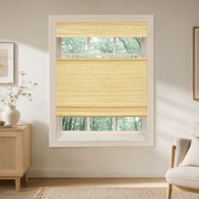 Custom Nomi Cheese Top Down Bottom Up Bamboo Shades - Cheese NA0201