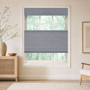 Custom Nomi Cobblestone Top Down Bottom Up Bamboo Shades - Cobblestone NA5302