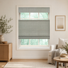 Custom Nomi Grayish Blue Top Down Bottom Up Bamboo Shades - Grayish Blue NA0822
