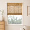 Custom Ramie Cinnamon Woven Bamboo Shades - Cinnamon 0833N