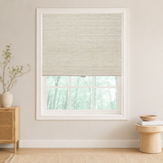 Custom Ramie Marble White Woven Bamboo Shades - Marble White DMC02-01
