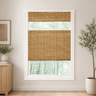 Custom Ramie Cinnamon Top Down Bottom Up Bamboo Shades - Cinnamon 0833N