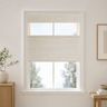 Custom Willow Cream Top Down Bottom Up Bamboo Shades - Cream W07-7