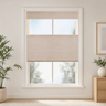Custom Willow Oat Top Down Bottom Up Bamboo Shades - Oat W07-8