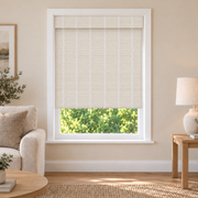 Orelle Edit SLR0602 woven shade in a furnished American living room