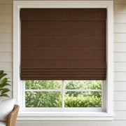 Outdoor Curtain Custom Roman Shades - Hundred - 0120C browser generated product photo
