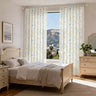 patterned linen curtains
