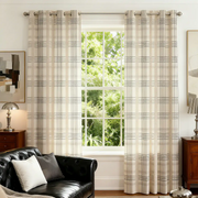 Neutral Plaid Curtains Modern Plaid Curtains Berge - Fredesigner