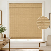 Cordless Bamboo Roman Shades for Windows PS418 - Beige T23 browser generated product photo