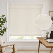 Cordless Bamboo Roman Shades for Windows PS418 - White T31 browser generated product photo