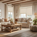 Custom 100% Bamboo Roman Shade Blind for Windows or Doors【2025-DC05-01/02】