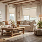 Custom 100% Bamboo Roman Shade Blind for Windows or Doors【2025-DC05-01/02】