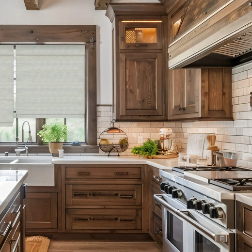 roman shade kitchen window