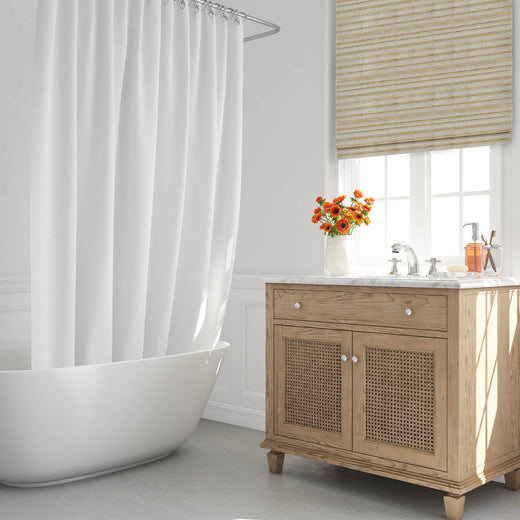 roman shades for bathroom windows