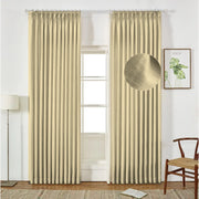 Extra Wide Curtains Pleated Curtains Drapry Sedge - Tapioca 1908-7