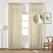 Extra Wide Curtains Pleated Curtains Drapry Sedge - Parchment 1908-20