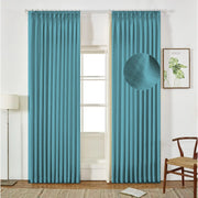 Extra Wide Curtains Pleated Curtains Drapry Sedge - Lagoon 1908-32