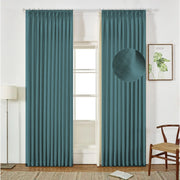 Extra Wide Curtains Pleated Curtains Drapry Sedge - Everglade Teal 1908-34