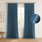 Extra Wide Curtains Pleated Curtains Drapry Sedge - Aegean Blue 1908-35 browser generated product photo