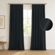 Extra Wide Curtains Pleated Curtains Drapry Sedge - Black 1908-37 browser generated product photo