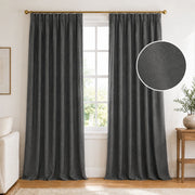 Extra Wide Curtains Pleated Curtains Drapry Sedge - Carbon Grey 1908-16 browser generated product photo