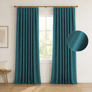 Extra Wide Curtains Pleated Curtains Drapry Sedge - Everglade Teal 1908-34 browser generated product photo
