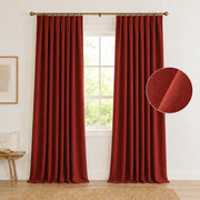 Extra Wide Curtains Pleated Curtains Drapry Sedge - Firebrick 1908-25 browser generated product photo