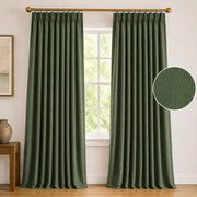 Extra Wide Curtains Pleated Curtains Drapry Sedge - Green 1908-30 browser generated product photo