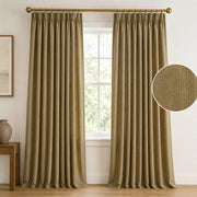 Extra Wide Curtains Pleated Curtains Drapry Sedge - Khaki 1908-28 browser generated product photo