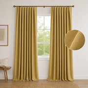 Extra Wide Curtains Pleated Curtains Drapry Sedge - Khaki Yellow 1908-27 browser generated product photo