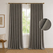 Extra Wide Curtains Pleated Curtains Drapry Sedge - Oak Dim Gray 1908-10 browser generated product photo