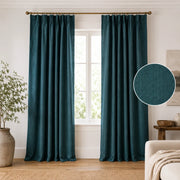 Extra Wide Curtains Pleated Curtains Drapry Sedge - Peacock 1908-31 browser generated product photo