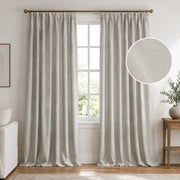 Extra Wide Curtains Pleated Curtains Drapry Sedge - Pure Cashmere Light Grey 1908-15 browser generated product photo