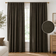 Extra Wide Curtains Pleated Curtains Drapry Sedge - Sepia Ebony 1908-14 browser generated product photo