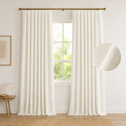 Extra Wide Curtains Pleated Curtains Drapry Sedge - Snow White 1908-0 browser generated product photo
