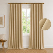 Extra Wide Curtains Pleated Curtains Drapry Sedge - Tapioca 1908-7 browser generated product photo