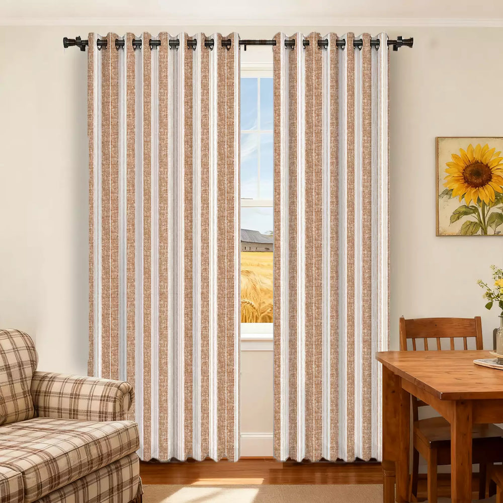 Striped drapery panels striped curtains Willow - Fredesigner