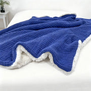 Fleece-Lined Gauze Plush Blanket - Fredesigner