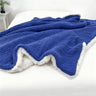Fleece-Lined Gauze Plush Blanket - Fredesigner