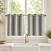 Velvet Kitchen Window Cafe Curtains  Bolonia - 