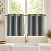 Velvet Kitchen Window Cafe Curtains  Bolonia - 