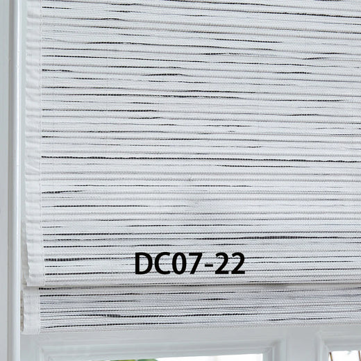 white bamboo shades