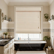 wihte Roman shade for  Bathroom
