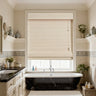 wihte Roman shade for  Bathroom