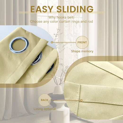 Personalized Khaki Curtain Light - Blocking, Adds Warmth... custom curtain by Fredesigner